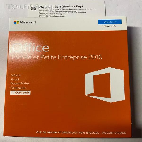 microsoft office famille et petite entreprise 2016 30 €