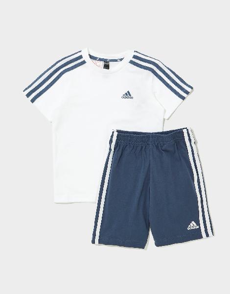 adidas ensemble t-shirt/short badge of sport enfant blanc-