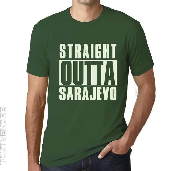 homme tee-shirt tout droit sorti de sarajevo - straight outt