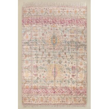 Tapis en jute et tissu (260x170 cm) demir