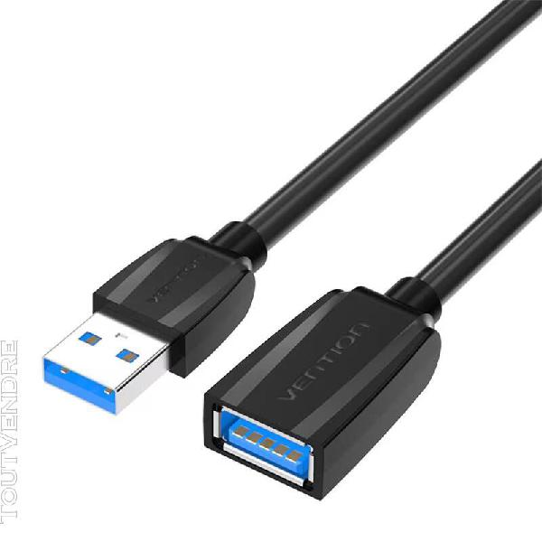 Extension cable usb 3.0, male usb to female usb, vention 2m