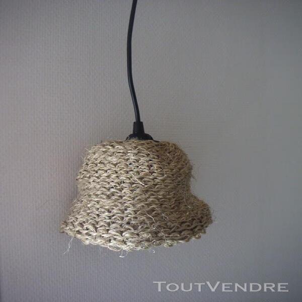 lustre /suspension lumineuse / lampe de chevet sisal neuve