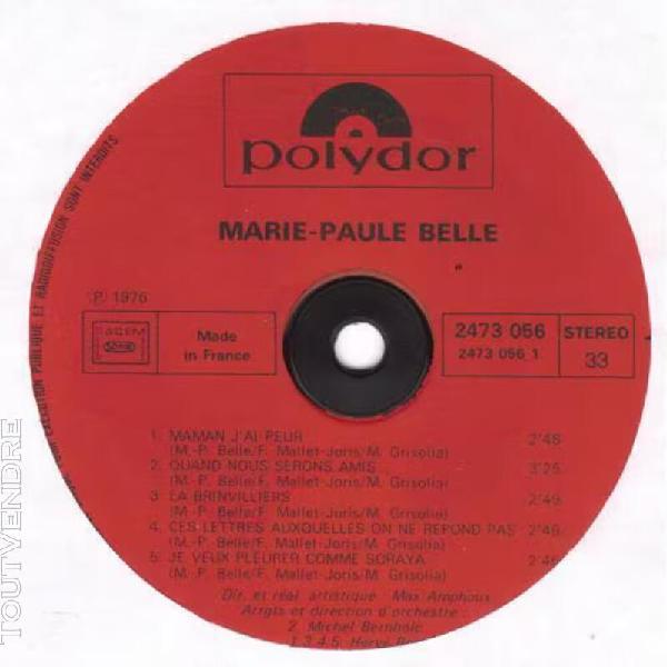 Lp 33 rpm (12b&#39;&quot;&#39;) marie-paule belle b&#39;&quot;&#39; maman j&#39;ai peur