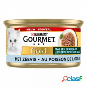 Gourmet gold les effilochés en sauce au poisson de l&amp;apos;océan pâtée pour chat (85 g) 2 lots (48 x 85 g)