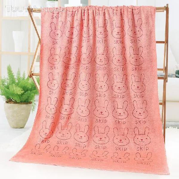 serviette de bain en microcarence lapin pour enfants,mignon,