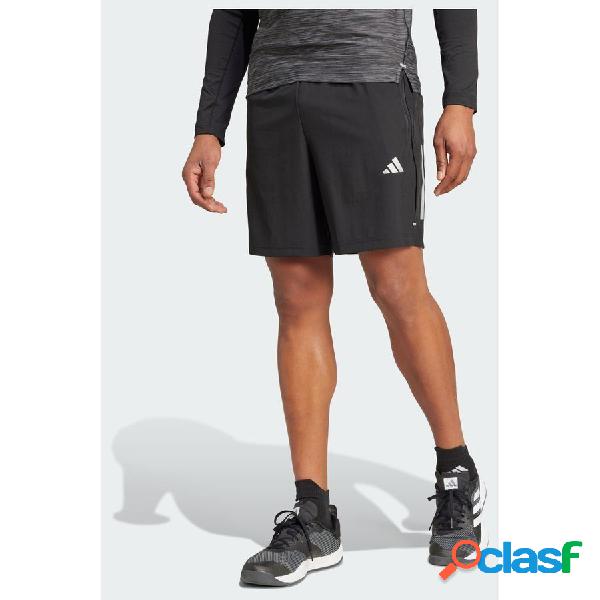 adidas Short de training en toile 3 bandes Gym +, pointure Large