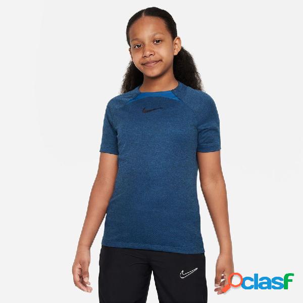 Nike t-shirt d&#39;entraînement dri-fit academy - bleu/noir enfant, pointure s: 128-137 cm