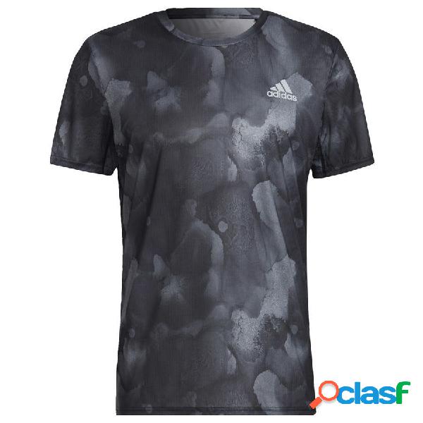 adidas T-shirt dEntraînement Fast Graphic GFX - Noir/Argenté, pointure Small