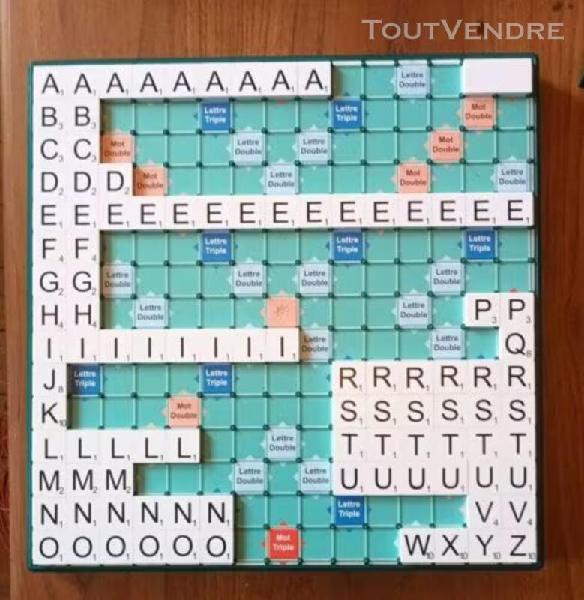 Scrabble geant tinderbox complet grandes lettres malvoyants