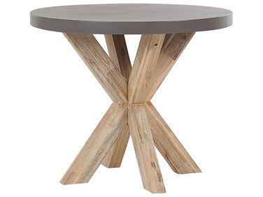 Table de jardin en fibre-ciment gris et bois /xe2/x8c/x80 90 Table de jardin en fibre-ciment gris et bois /xe2/x8c/x80 90