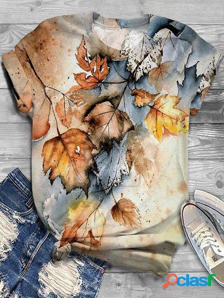 Ample Papillon Décontracté T-shirt