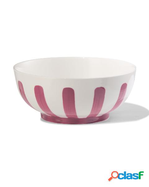 Hema bol ø15 cm blanc et rose new bone - vaisselle dépareillée (rose)