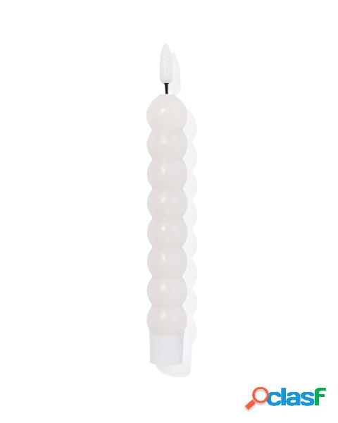 Hema bougie boule led avec cire ø2,5 x 20 ivoire (ivoire)