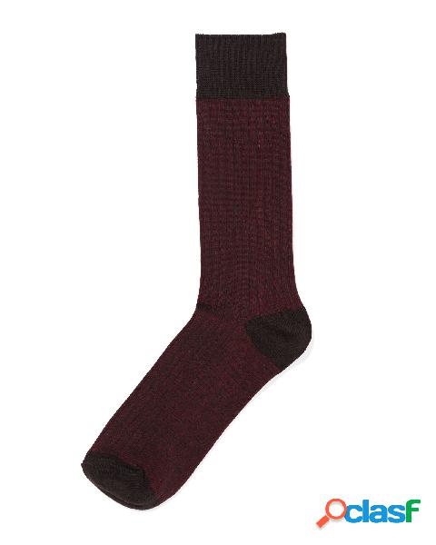 Hema chaussettes rayées pour hommes 1 paire marron (marron)