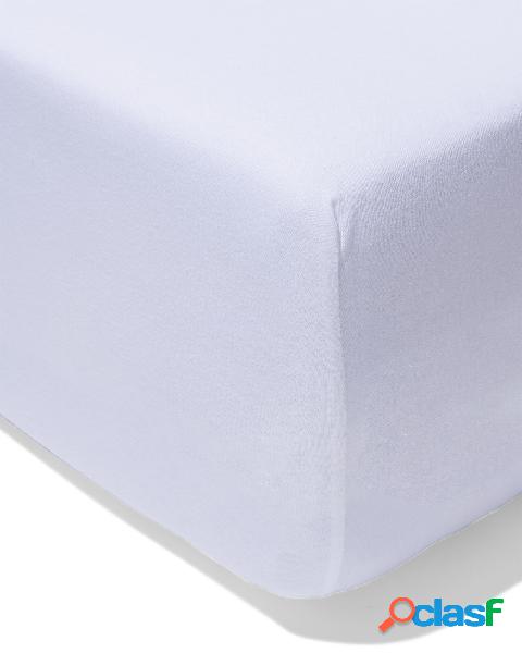 Hema drap-housse pour sommier jersey 100x200/220 blanc (blanc)