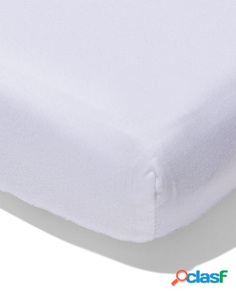 Hema drap-housse surmatelas fente jersey 160x200/210 (blanc)