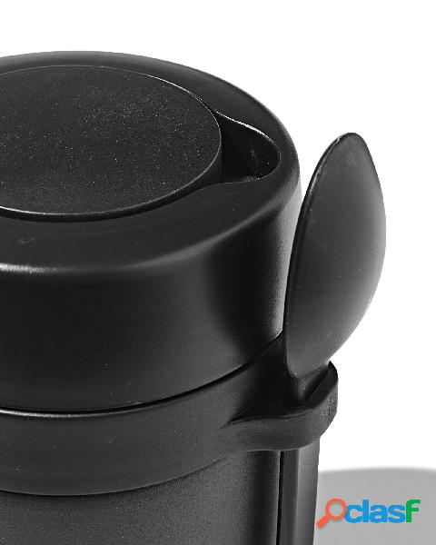 Hema mug pour potage ou aliments 400ml inox noir (noir)