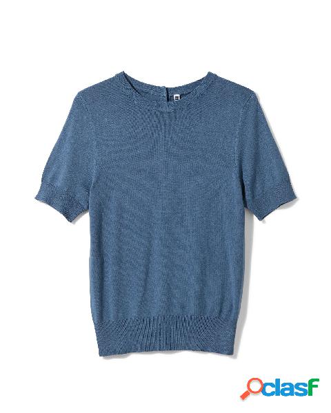 Hema pull en maille pour femme bleu (bleu)