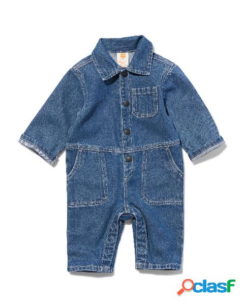 Hema salopette jean bébé denim foncé (denim foncé)