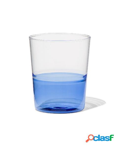 Hema verre à eau 320ml vaisselle dépareillée verre avec bleu