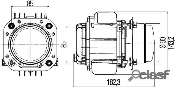 Phare droit 1bl 010 820-801 hella 1bl010820801