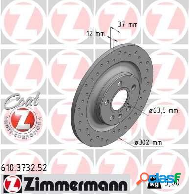 Disque de frein disque de frein sport coat z 610.3732.52 zimmermann 610.3732.52