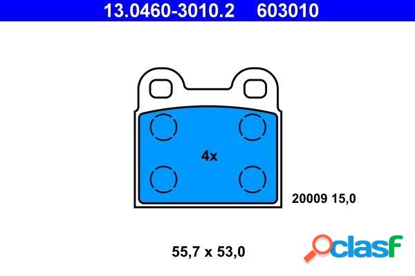 Kit de plaquettes de frein, frein à disque 13.0460-3010.2 ate 13.04603010.2