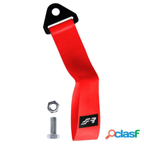 Ceinture de remorquage simoni racing - rouge - max.3000 kg - longueur 28 cm sruts