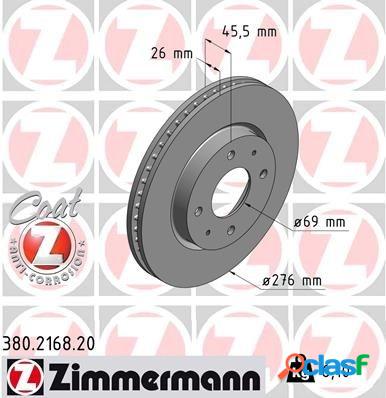 Disque de frein COAT Z 380.2168.20 Zimmermann 380.2168.20