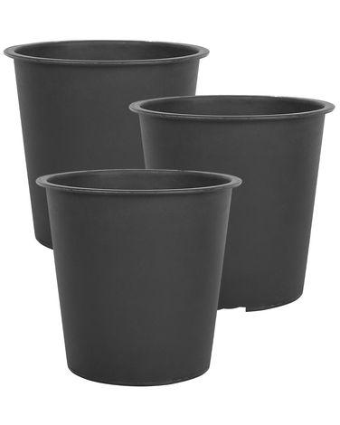 Lot de 3 pots de fleurs balzo mat/xc3/xa9riaux