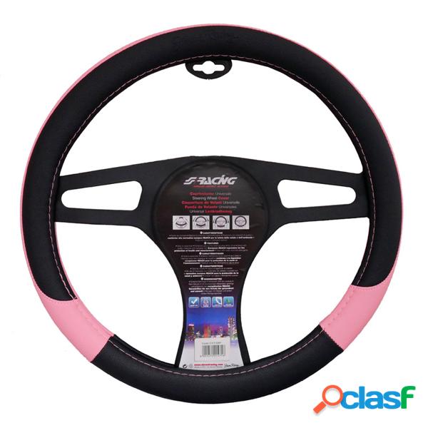 Simoni racing couvre volant pink lady - 37-39cm - noir / rose srcvt58p