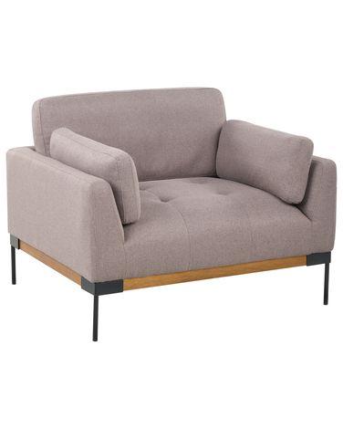 Fauteuil skaven tissu taupe