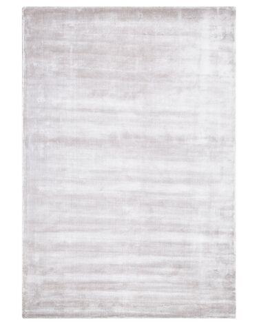 Tapis en viscose gris clair 140 x 200 cm gesi ii