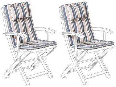 Lot de 2 coussins de si/xc3/xa8ge de chaise maui 40 x 54 cm