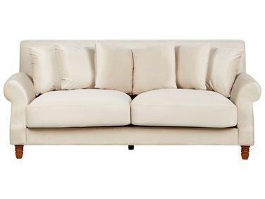 Canap/xc3/xa9 2 places en velours blanc cass/xc3/xa9 eike Canap/xc3/xa9 2 places en velours blanc cass/xc3/xa9 eike