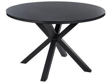 Table de jardin en aluminium noir /xe2/x8c/x80 120 cm
