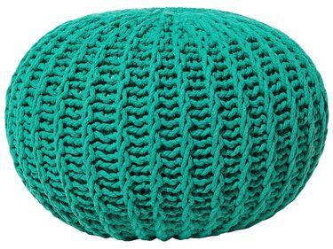 Pouf vert /xc3/xa9meraude 50 x 35 cm conrad ii