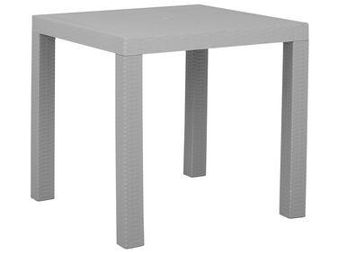 Table de jardin gris clair 80 x 80 cm fossano Table de jardin gris clair 80 x 80 cm fossano