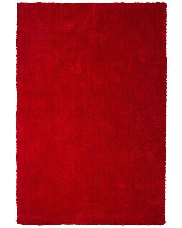 Tapis poils longs rouge 160 x 230 cm demre