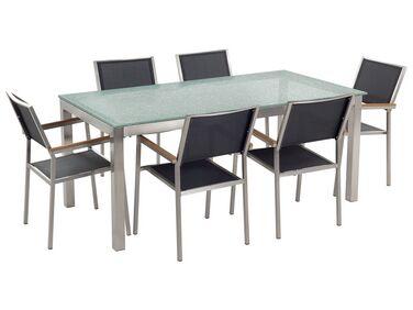 Salle /xc3/xa0 manger de jardin 6 places grosseto verre de Salle /xc3/xa0 manger de jardin 6 places grosseto verre de