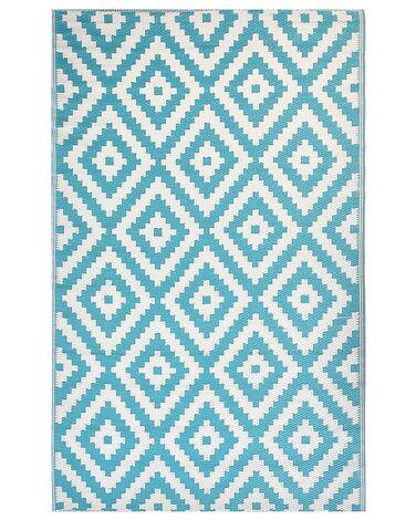 Tapis ext/xc3/xa9rieur bleu motif losanges 120 x 180 cm Tapis ext/xc3/xa9rieur bleu motif losanges 120 x 180 cm