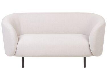 Canap/xc3/xa9 2 places en tissu beige et noir loen