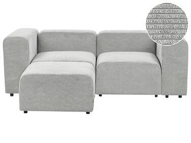 Canap/xc3/xa9 2 places modulable avec ottoman en velours