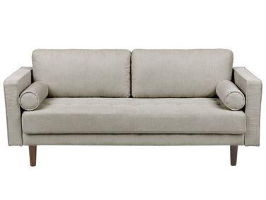 Canap/xc3/xa9 3 places en tissu taupe nurmo Canap/xc3/xa9 3 places en tissu taupe nurmo