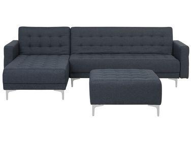 Canap/xc3/xa9 angle droite convertible en tissu gris Canap/xc3/xa9 angle droite convertible en tissu gris