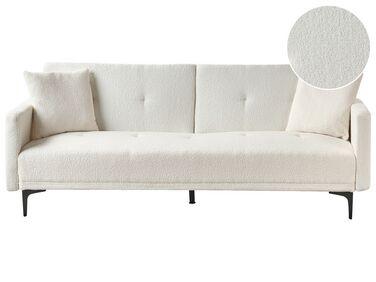 Canap/xc3/xa9 convertible 3 places en tissu boucl/xc3/xa9 Canap/xc3/xa9 convertible 3 places en tissu boucl/xc3/xa9