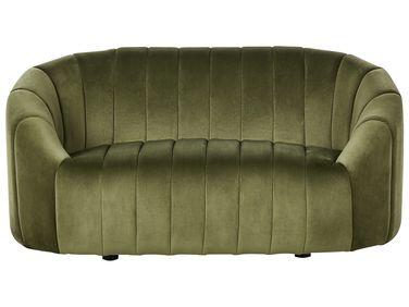 Canap/xc3/xa9 coquillage 2 places en velours vert Canap/xc3/xa9 coquillage 2 places en velours vert