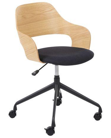 Chaise de bureau novato lin synth/xc3/xa9tique noir Chaise de bureau novato lin synth/xc3/xa9tique noir
