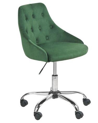 Chaise de bureau parrish velours vert /xc3/xa9meraude Chaise de bureau parrish velours vert /xc3/xa9meraude