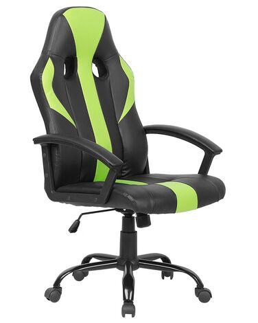 Chaise de bureau success cuir pu vert citron Chaise de bureau success cuir pu vert citron